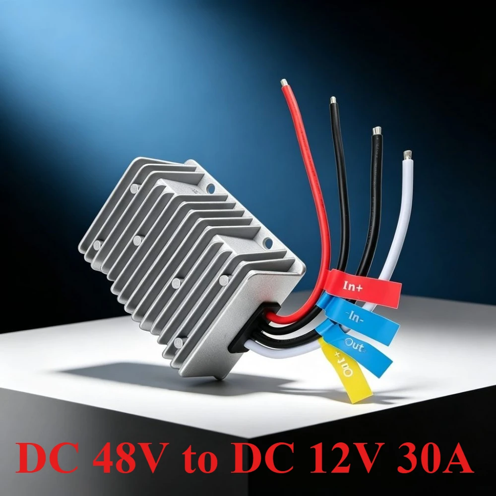 Voltage Converter Regulator  DC 48V to DC 12V 30A 360W Transformer Waterproof