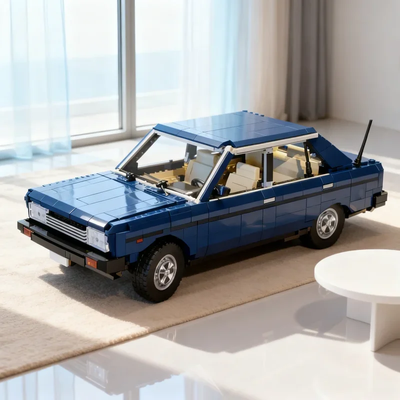 

3247 деталей MOC: Модель автомобиля Fiat 131 Supermirafiori, конструктор, рождественский подарок, игрушка, креативная идея для самостоятельной сборки, архитектурная модель