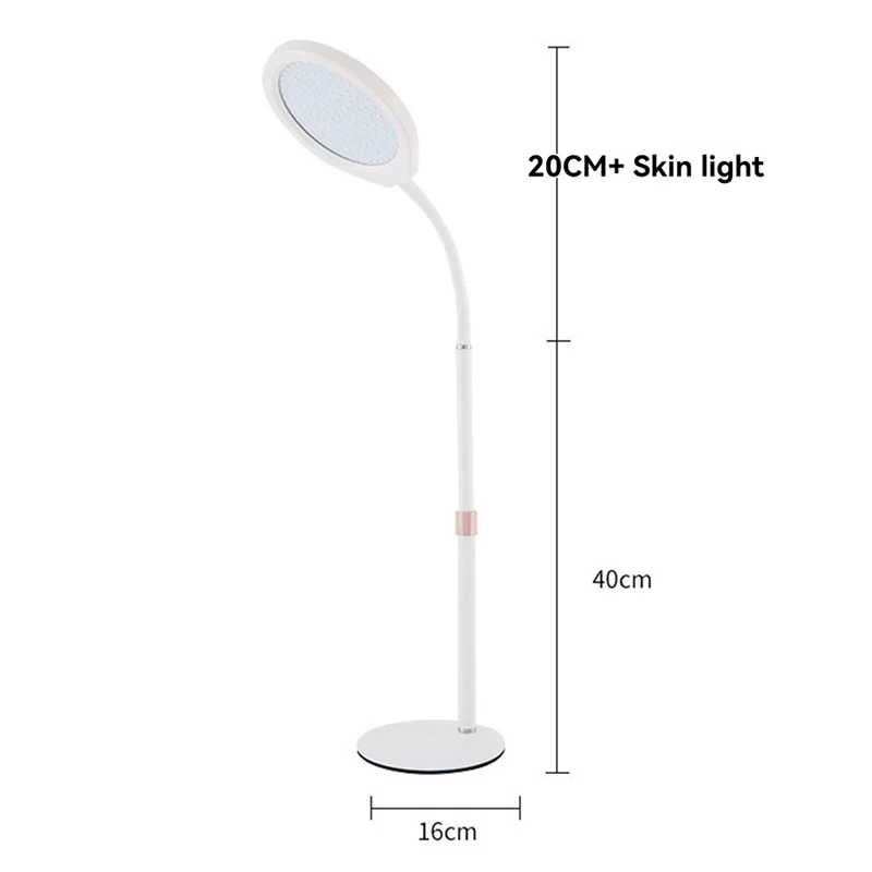 A74P-Red Light Therapy Device With Base, 660Nm Red Light & 850Nm Near Infrared Light Therapy Lamp With Timer, Red Light Lamp