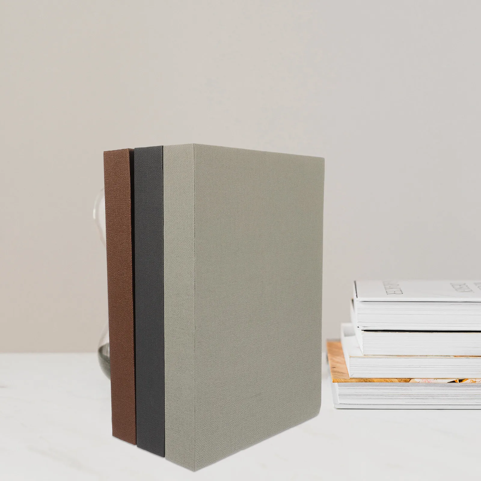 

3pcs Faux Book Decorative Home Decoration Simulation Book Adorn Display Prop For Shelves Coffee Table Desktop Bookshelf Room