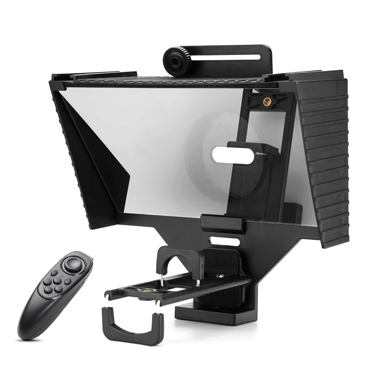 

Portable Smartphone DSLR Camera Teleprompter Prompter For Video Recording Live Streaming Interview Presentation Stage Speech