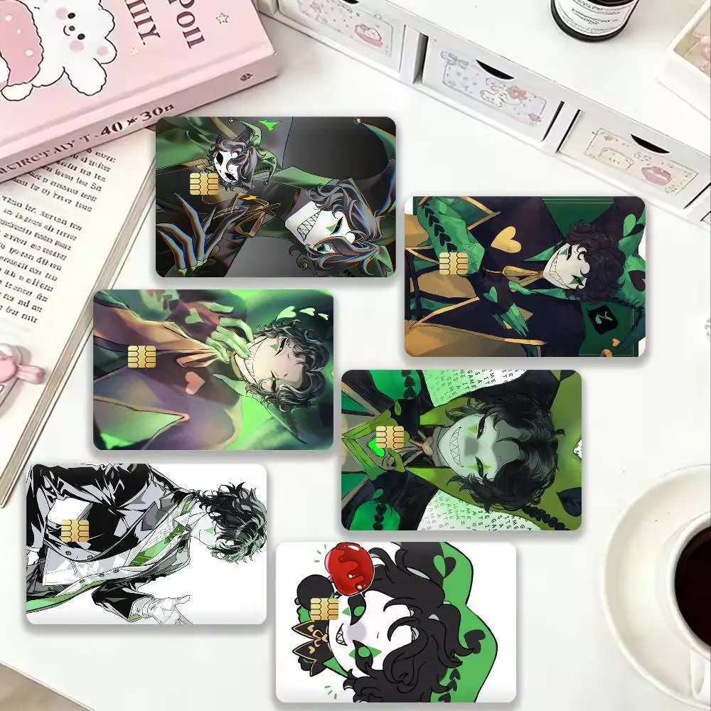 

T-The F-Freak C-Circus H-Harlequin 4pcs 1Set Film Skin for Debit Credit Bank Visa Card Decal Cover