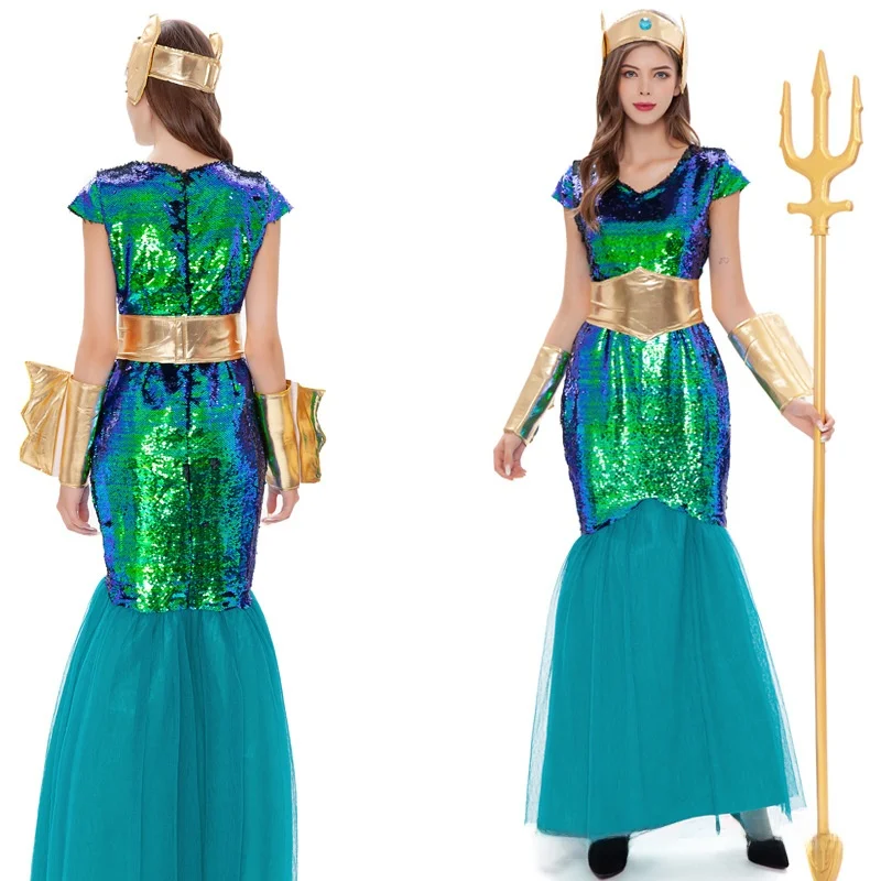 زي الهالوين للزوجين الملك المصري القديم فرعون الزي أداء الحرب الله زي المسرح الصيني التقليدي #3