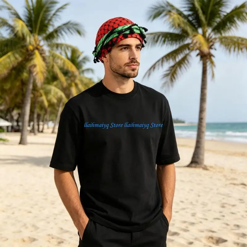 573B Breathable Skull Hat with Braid Moisture Wicking Durag for Outdoor Activity