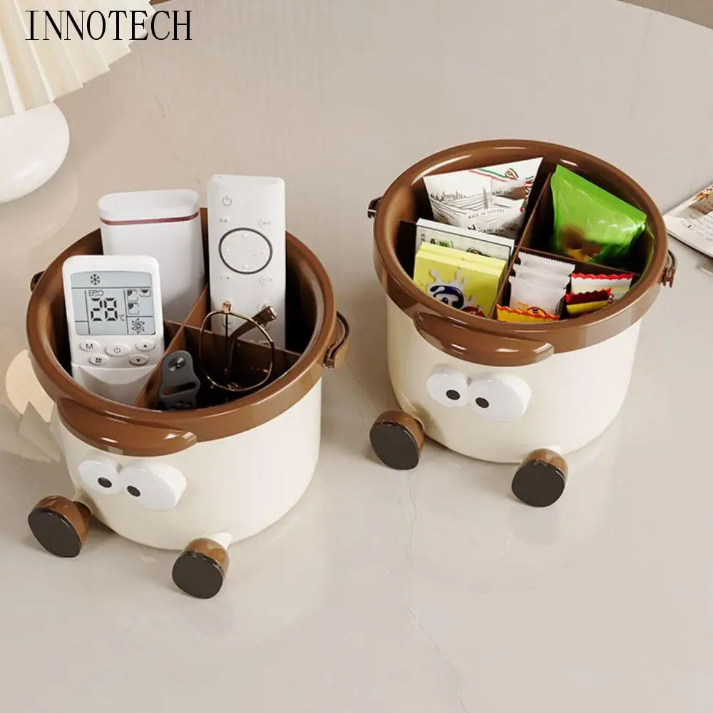 

Прочный двухъярусный ручной держатель для ручек, съемный ящик для хранения карандашей большой емкости, милый пластиковый органайзер для канцелярских принадлежностей, студенческий