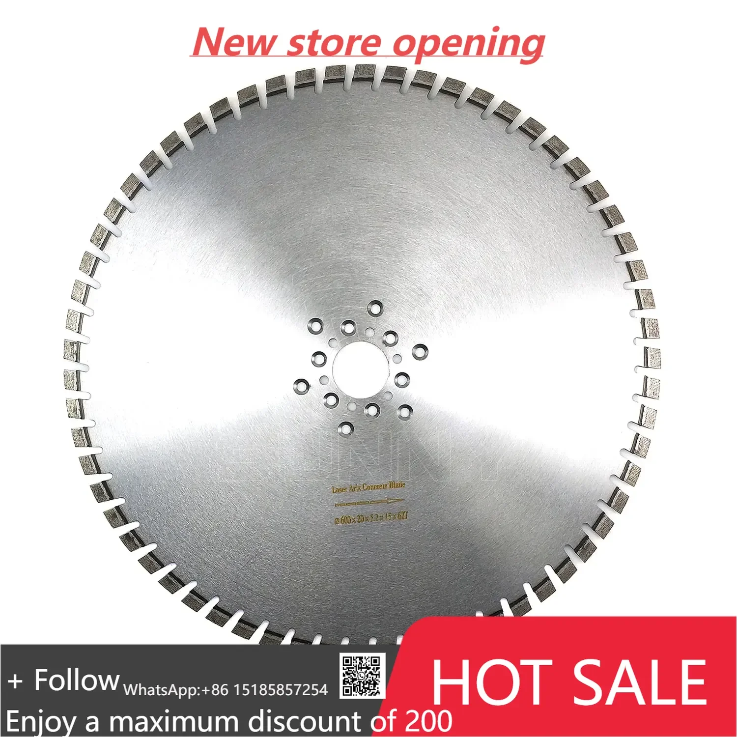 

800mm Laser Welded Arix Segment Pentruder Diamond Disc Wall Saw Cutting Saw Blade For Reinforced Concrete Cutting