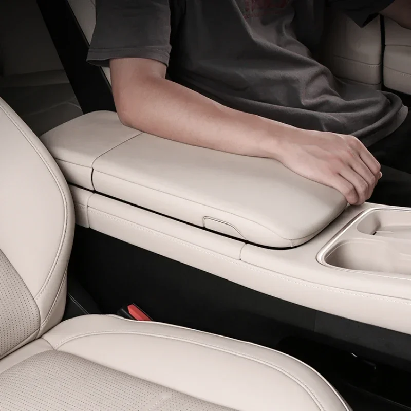 For NIO ES6 EC6 2023-2024 Armrests Storage Box Cover Pad Armrest Mat Center Console Arm Rest Protection Cushion Car Accessories