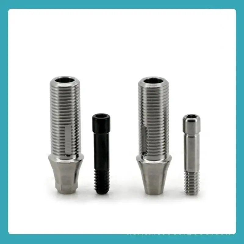 【Y】For Dentium System Temporary Abutment Hex And Non-hex Ti-base With A Screw For Dental Oral Surgical Screw