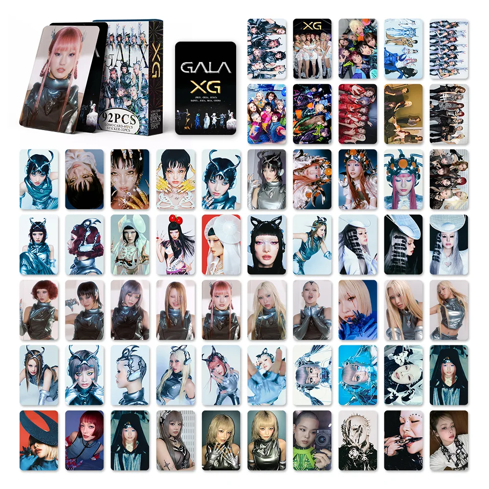 92 قطعة/المجموعة/مجموعة Kpop Idol XG سلسلة ألبوم جديدة بطاقات لومو ملصقات بطاقات بريدية JURIN CHISA HINATA HARVEY MAYA JURIA COCONA هدايا المشجعين #5