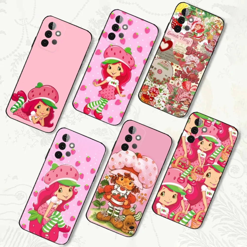 Cartoon  S-Strawberry S-Shortcakes-S  Phone Case For Samsung Galaxy A13,A21s,A22,A31,A32,A52,A53,A71,A80,A91 Soft Black Shell