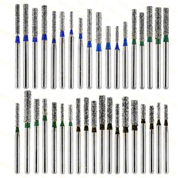 SF Type 10pcs Dental FG Diamond Burs Dental High Speed Handpiece Burs Dental Diamond Burs 1.6mm shank