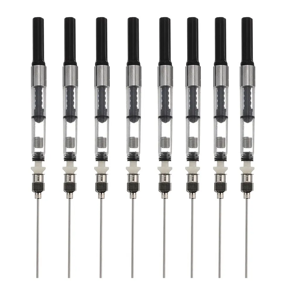 

8Pcs Fountain Pen Ink Absorber Refill Syringe Converter Tool School Student Supplies Pen Ink Fill Assistant School Supplies