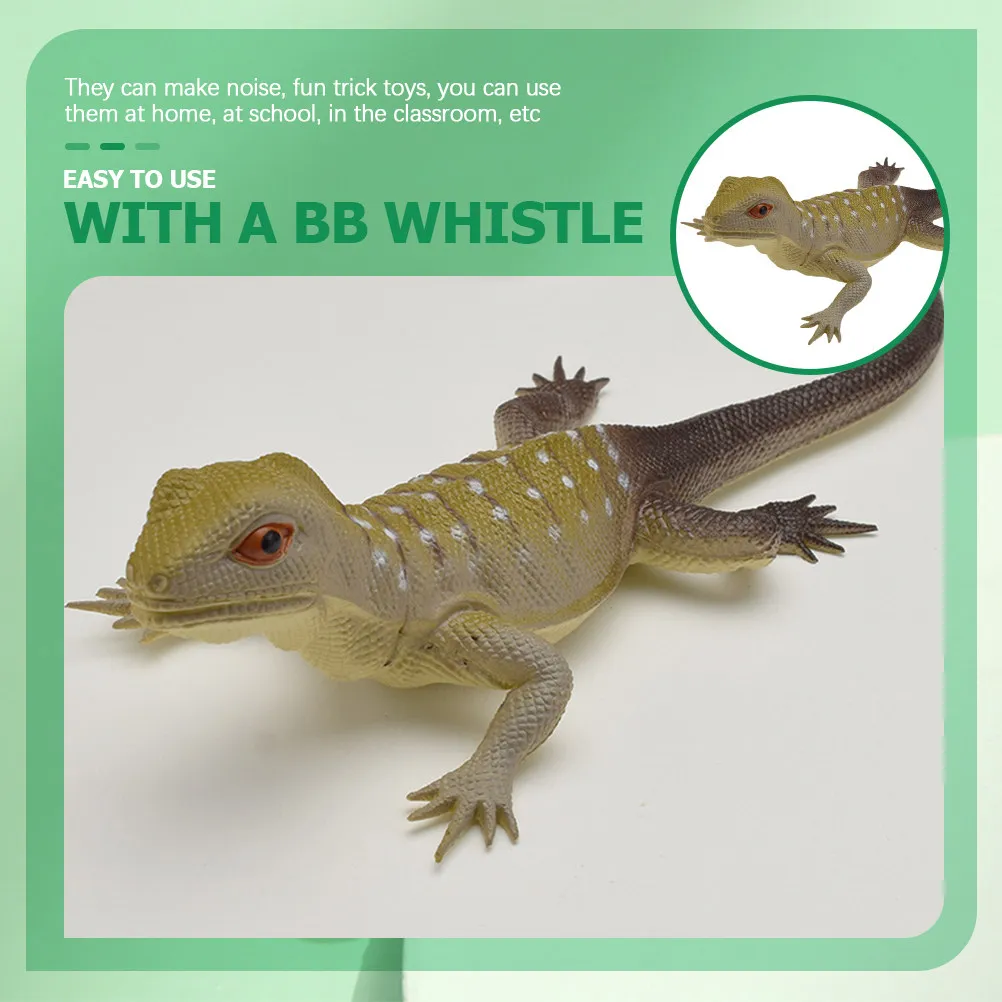 

4 Pcs Reptile Party Favors Fidget Lizards Figures PVC Toy Simulated Animal Toys