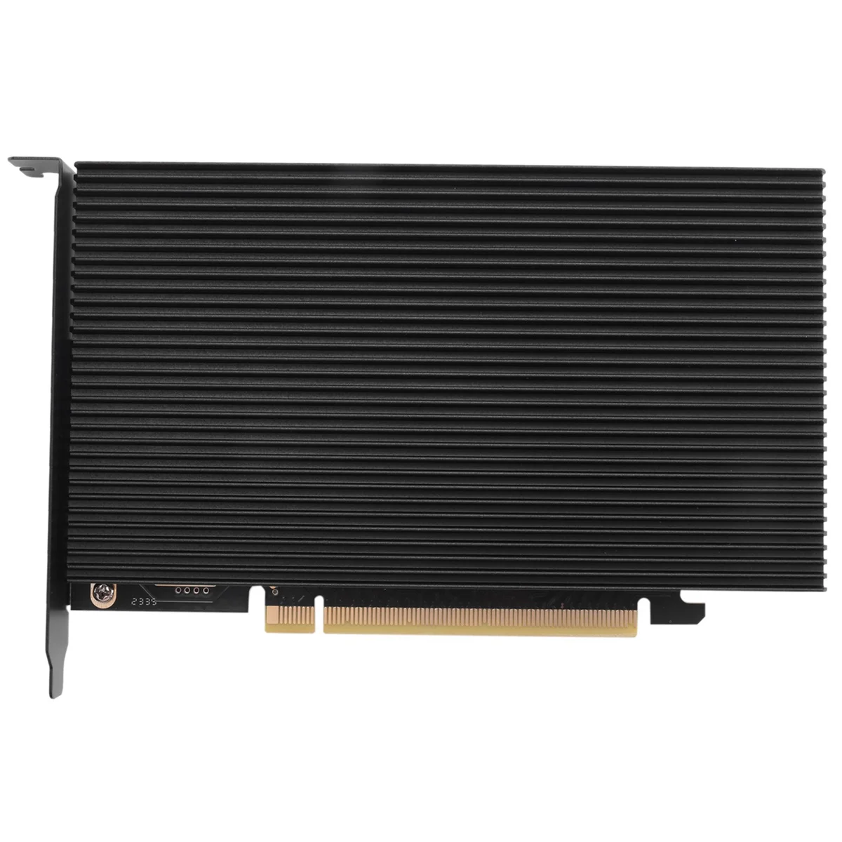 OUVU-M.2 NVME naar PCIe 4.0 X16 adapterkaart, ondersteunt 4 NVMe M.2 2280, ondersteunt bifurcatietraid