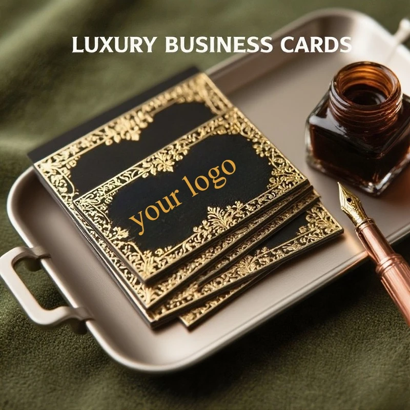 200-pezzi-biglietti-da-visita-personalizzati-in-cartoncino-nero-500g-con-stampa-in-lamina-d'oro-logo-e-testo-personalizzati-stampa-fronte-retro-di-lusso
