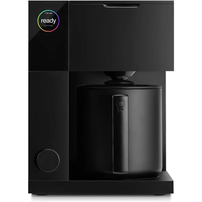 Aiden Precision Coffee Maker - 10-Cup Thermal Carafe, Built-In Brewing Guidance, Scheduling, Removable Water Tank, Matte Black