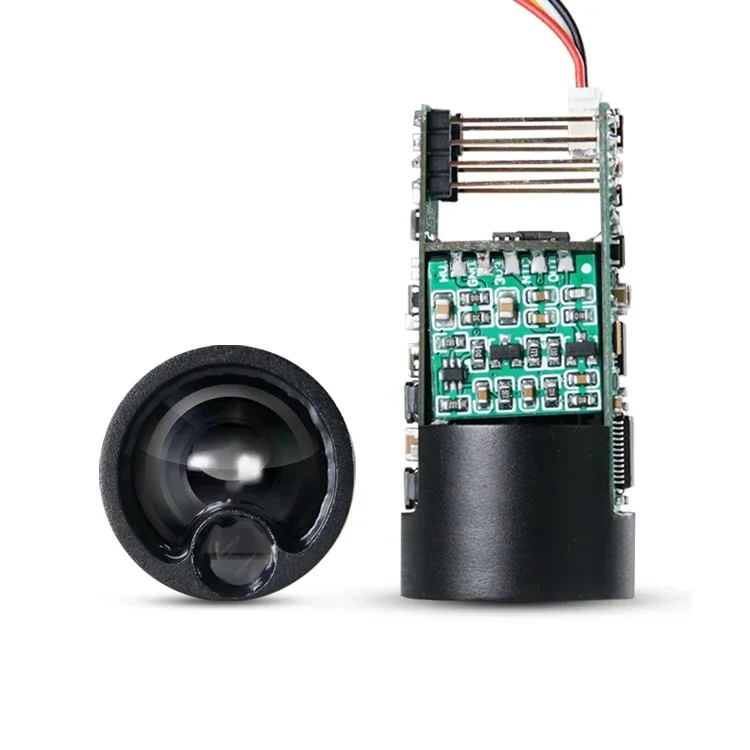 เซ็นเซอร์วัดระยะทางแบบเลเซอร์ OEM ODM ขนาดเล็ก ระยะไกล รองรับ UART TTL 3.3V โมดูลวัดระยะทางด้วยเลเซอร์ 905nm สำหรับอุปกรณ์พกพา