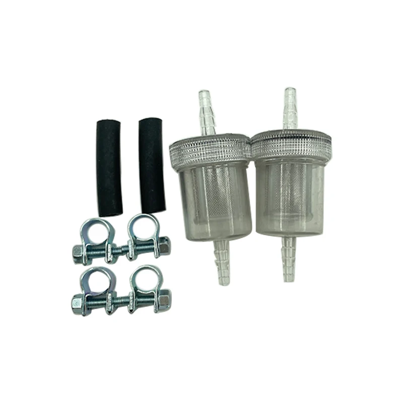 1/2/5 Set Car Truck Air Diesel Parking Heater Inline Oil Fuel Filter + Connction Hose + Clip Kit For Webasto Eberspacher