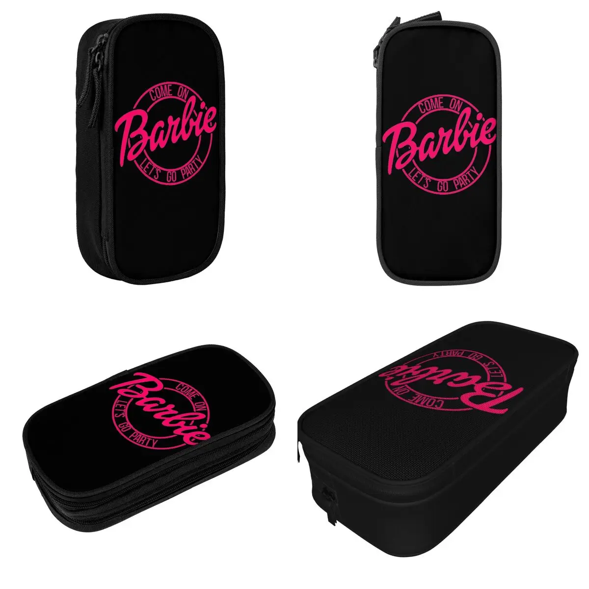 Imagem -02 - Barbie Barbi Estojo para Meninos e Meninas Bonito Barbie Pen Holder Bolsa Grande Armazenamento Material Escolar Presentes