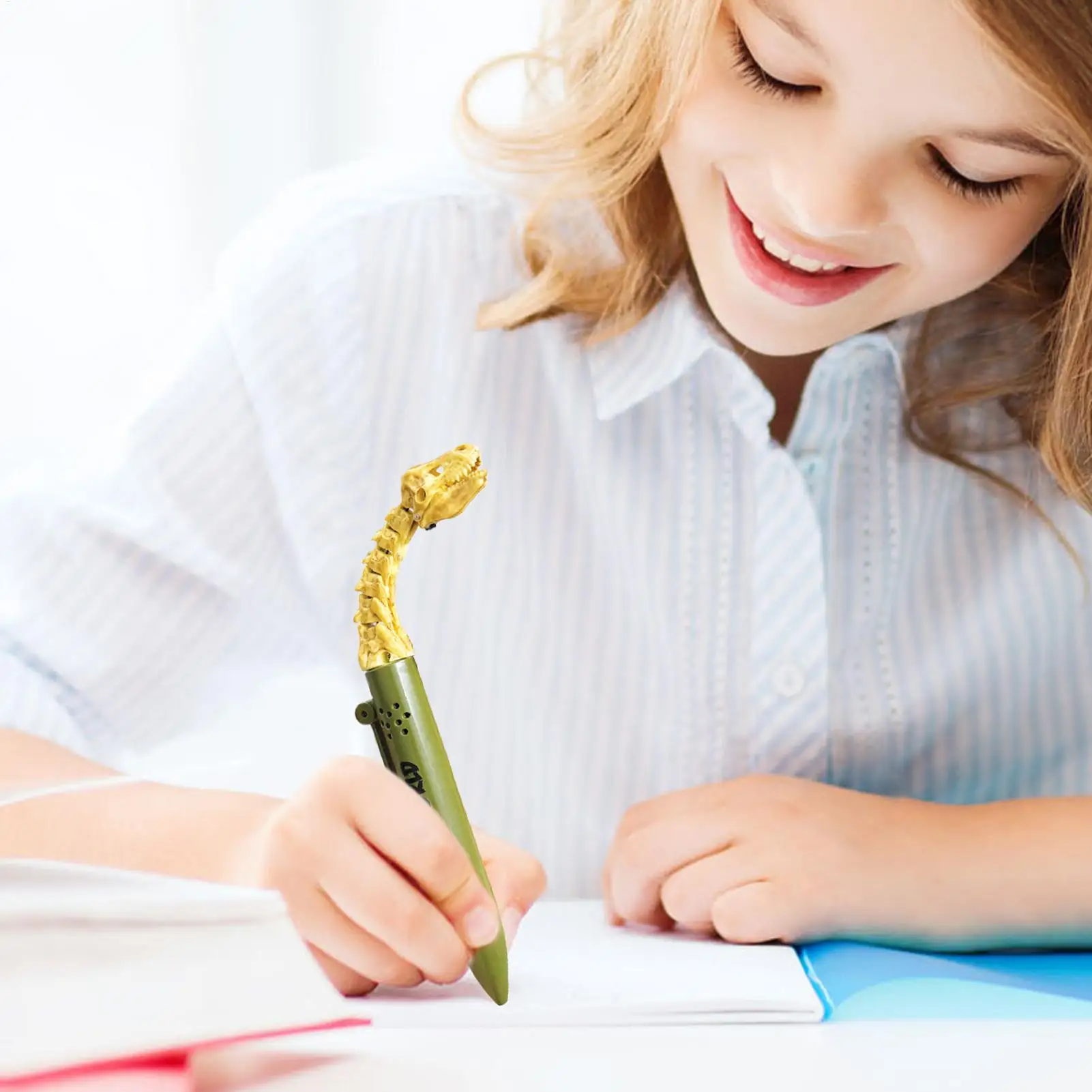 

Гелевая ручка для детей, кляп, шутка, реквизит, гелевая чернильная ручка с открытым ртом, динозавром для письма, для детей старше 5 лет, подростков, учителей, учеников, школы
