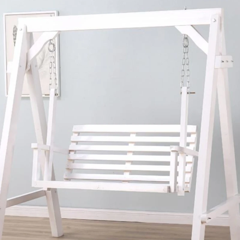 

Крытые качели из цельного дерева. Качели из цельного дерева для взрослых. Детский балкон. Белый подвесной стул.