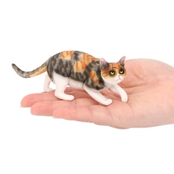Simulated Pet Cat Model Cute Kitten Desktop Ornament Home calico cats Decoration