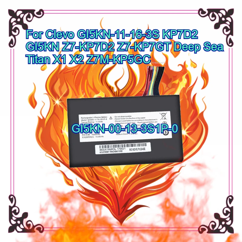 

High-Quality GI5KN-00-13-3S1P-0 4000mah for Clevo GI5KN-11-16-3S KP7D2 GI5KN Z7-KP7D2 Z7-KP7GT Deep Sea Titan X1 X2 Z7M-KP5GC