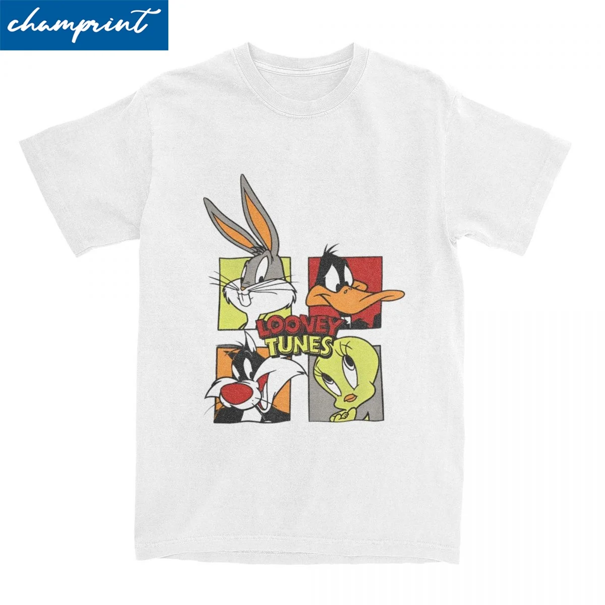 Space Jam Cartoon Characters T-Shirt for Men Women Creative Pure Cotton Tee Shirt O Neck Short Sleeve T Shirts Plus Size Tops