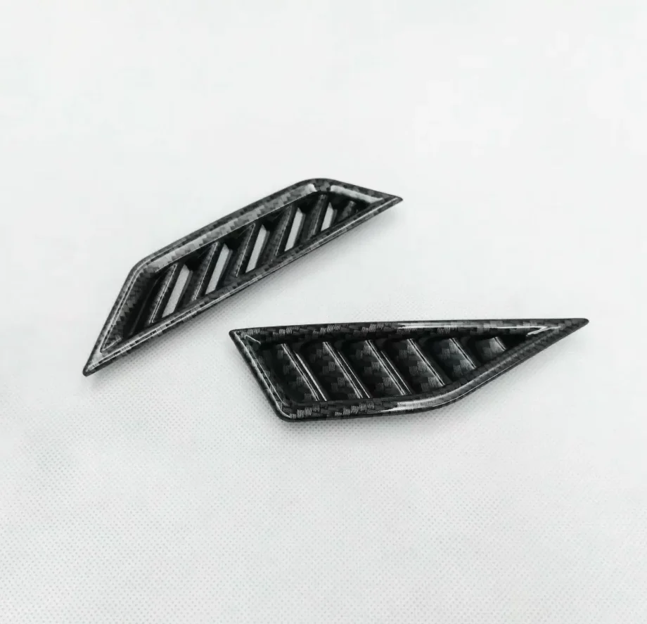 For Volkswagen VW Tiguan MK2 2017- 2021 2022 Interior Accessories Carbon Fiber Car Air Conditioning AC Outlet Vent Cover Trim