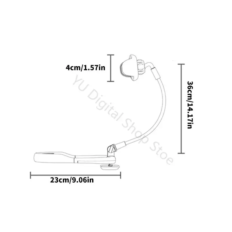 96BA Hands Easy Neck Phone Stand Biegbarer Telefonständer zum Ansehen und Streamen Bett – Detail 6