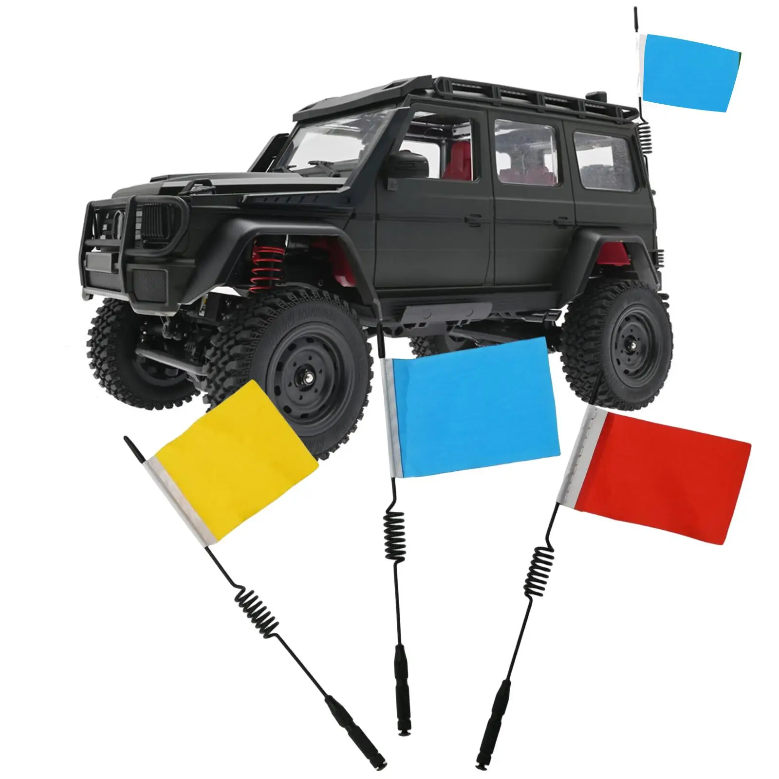 RC Car Antenna with Flag Replacement for MN91 MN91K Modification Model Car Trucks Vehicles