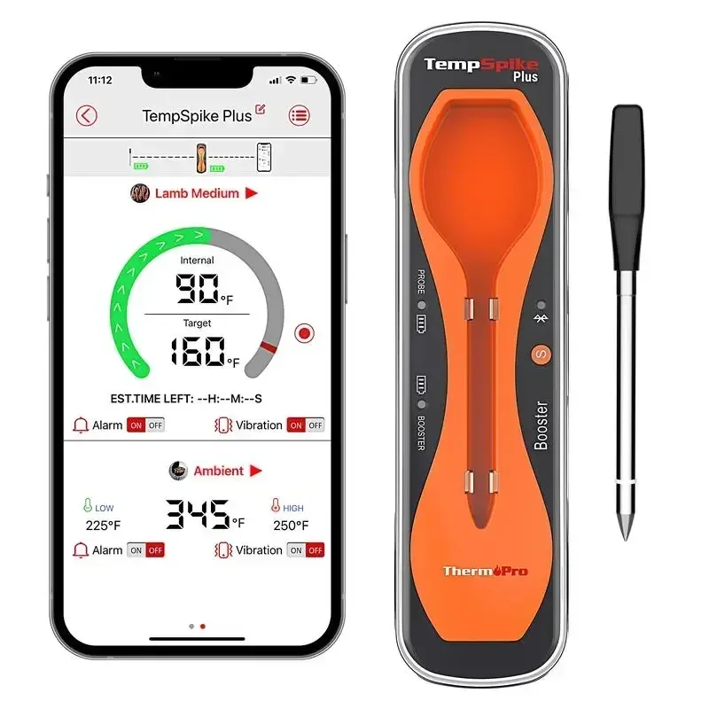 ThermoPro TempSpike 600FT Digital Meat Thermometer Bluetooth Wireless for Cooking for Grill,Smoking BBQ Kitchen Utensils Gadgets