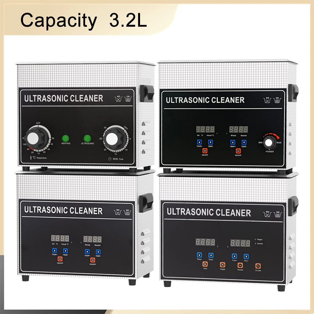 

Ultrasonic Cleaner Machine Cleaning Glasses Jewelry Parts Bullets Ultrasound Sonic Washer Oil Remove 3.2L Ultrasonic Bath
