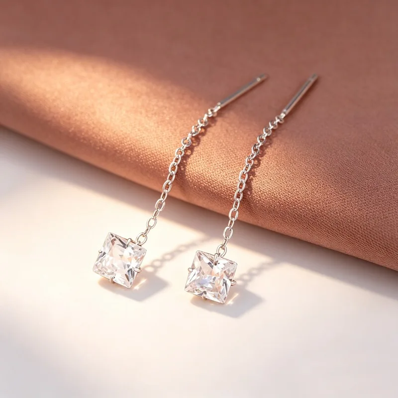 GANPUP Funkelnde Fünfzackige Perlen-Ohrhänger für Damen, Süße Mode, Neue Ohrhänger, Schmuck, Geschenk für Party und Alltag. – Detail 2