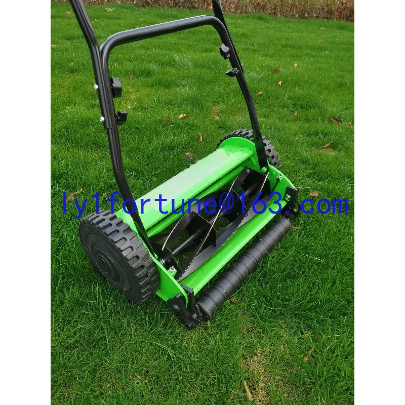 New 12/16 inch unpowered hand push lawn mower household small lawn mower villa small flower gardening lawn mowing