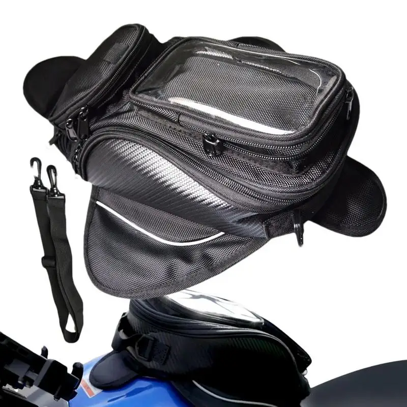 Motorbike Tank Bag Motorcycle tail bag With Super Strong Magnetic Motor Fuel Tank Side Bag waterproof motorbike tank top bag