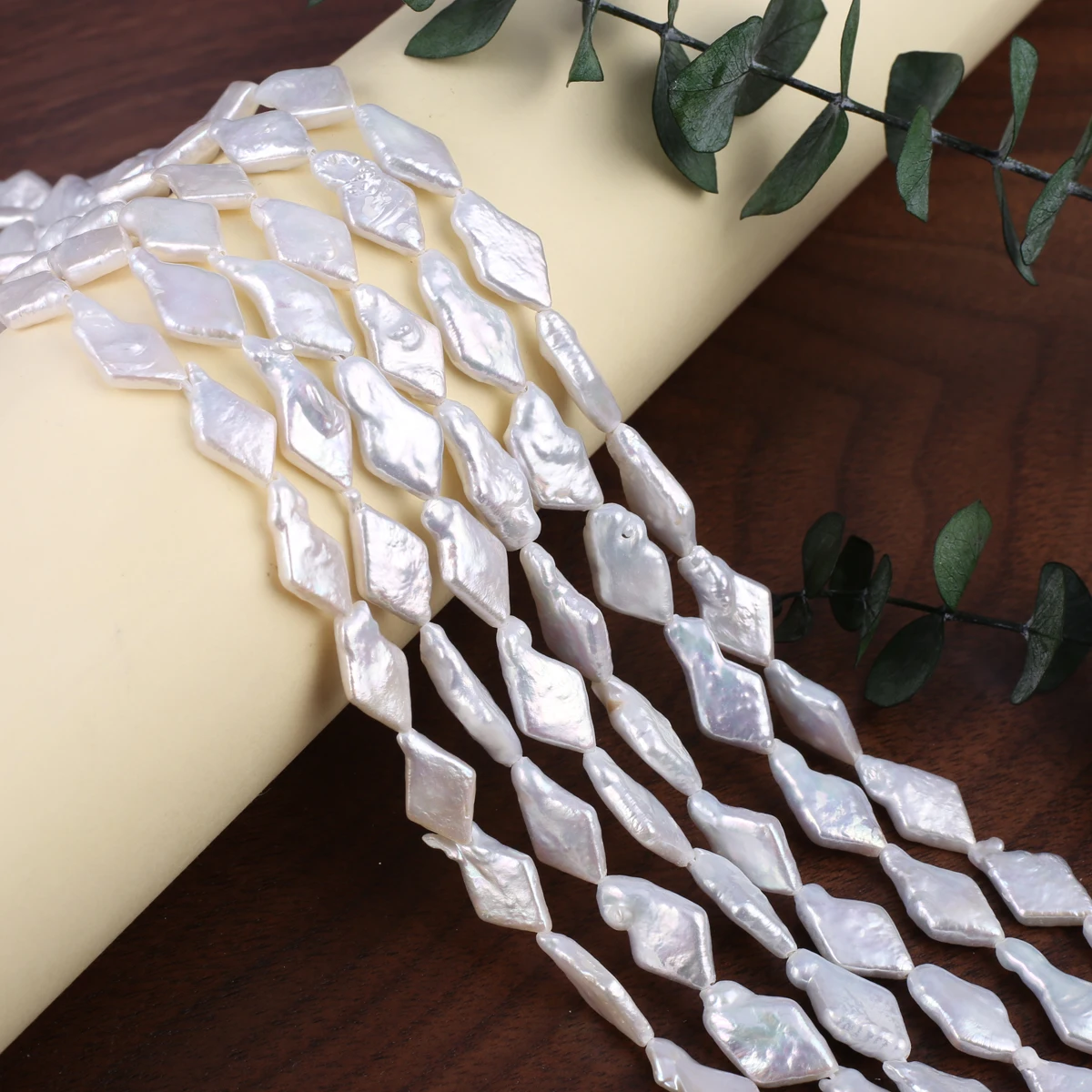 Natural Freshwater Pearl Beads Beaded Diamond White Baroque Pearl Loose Spacer Beads For Jewelry Making DIY Necklaces