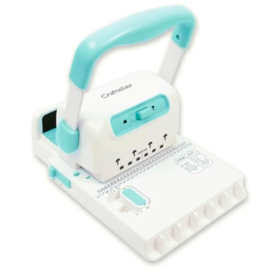 

Spiral Binding Machine for Paper Notebooks Compact Coil Wire Book Binder Tool Compatible with 2:1 Spiral Coils and Classic Ring