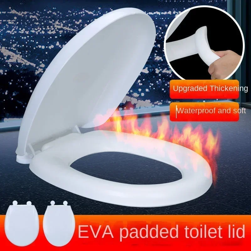 Superior Soft Toilet Seat Lid EVA Thickened Soft Toilet Lid-fashioned U-shaped V-shaped Universal Seat Bathroom Accessories Hous