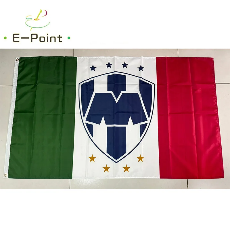 Mexico Liga Monterrey FC Flag 3ft*5ft (90*150cm) Size Christmas Decorations for Home Flag Banner Gifts