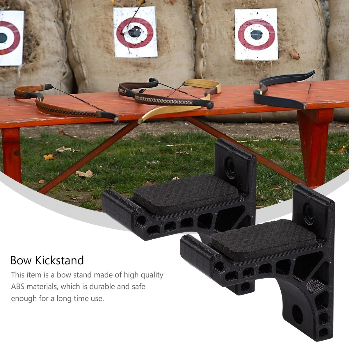 

1 Pair Bow Stand Adhesive Recurve Universal Bracket With Sponge Pad Durable Mountable Bow Rack Kickstand Accessories Hunting