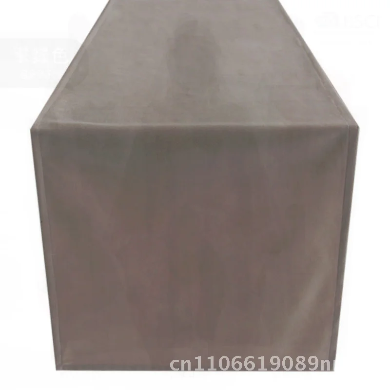 

Скандинавская однотонная бархатная дорожка для стола, голландская ткань для журнального столика, обеденного стола, ТВ-шкафа - доступна в нескольких цветах и