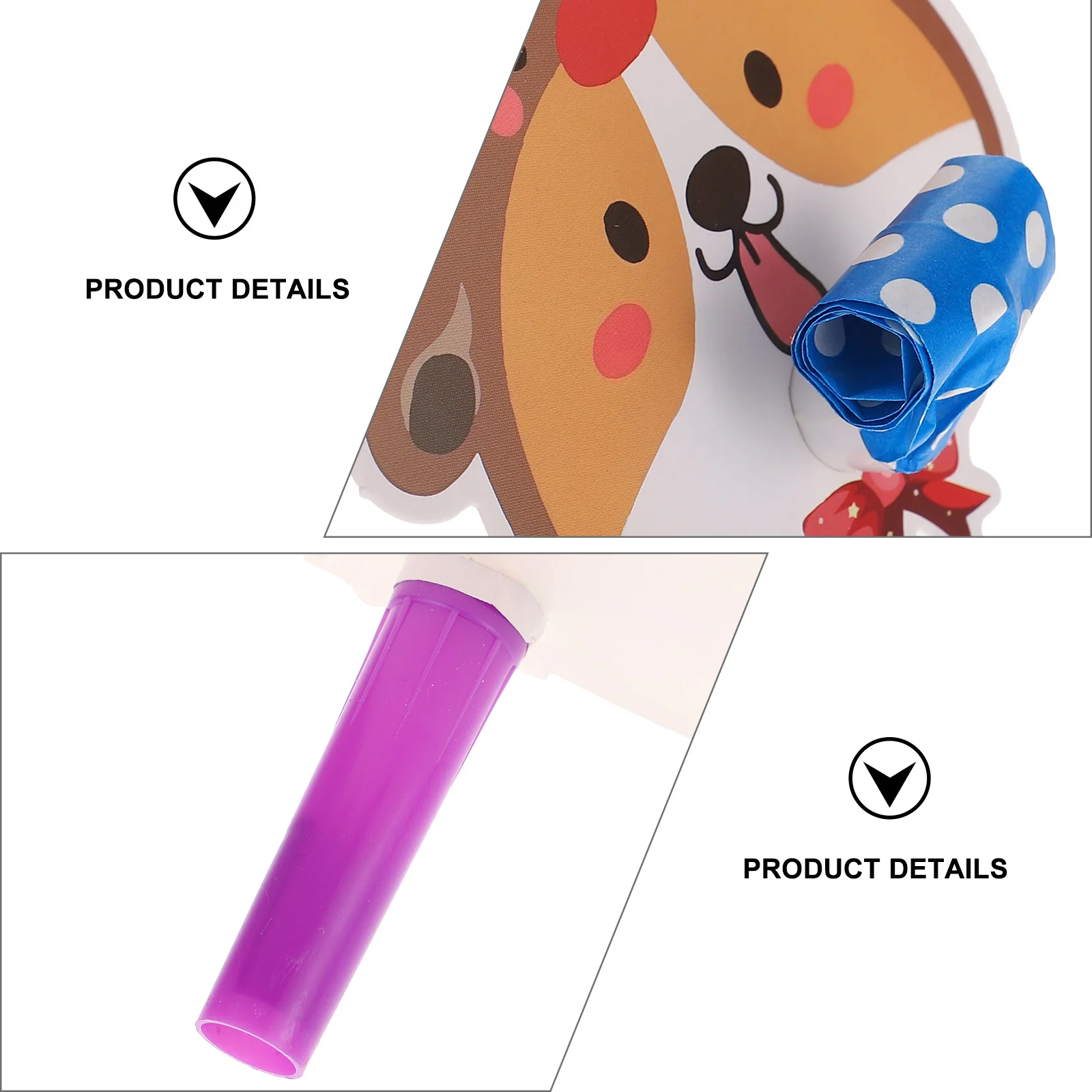 

10 Sets Birthday Blowouts Horns Whistles Funny Party Blowouts Blowers Musical Noisemakers Cartoon Plastic Toys Vibrant Colors