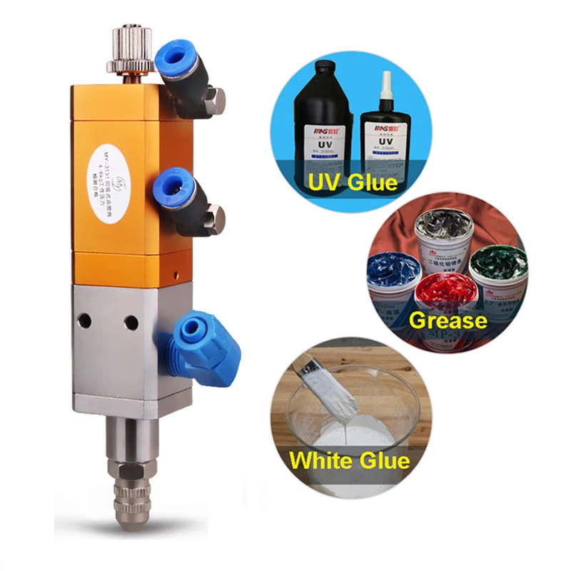 3131 Suck Back Epoxy Silicone Resin Dispensing Valve,UV Glue Dispensing Value Anti-drip Silicone Pneumatic Precision Valve