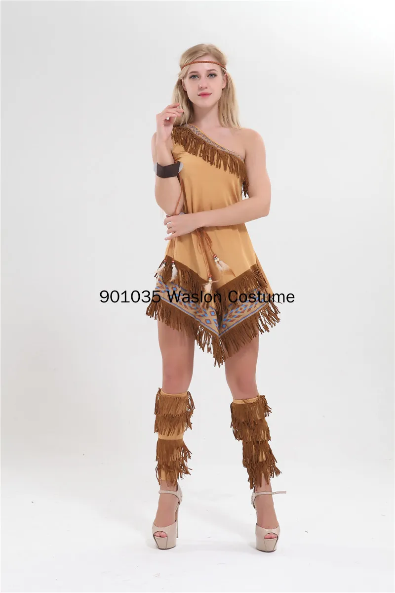 Primitive Savage Aboriginals chie Tribal Prinzessin Cosplay Kostüm Erwachsene Halloween Kostüm Karneval Ostern Purim Phantasie Kleid