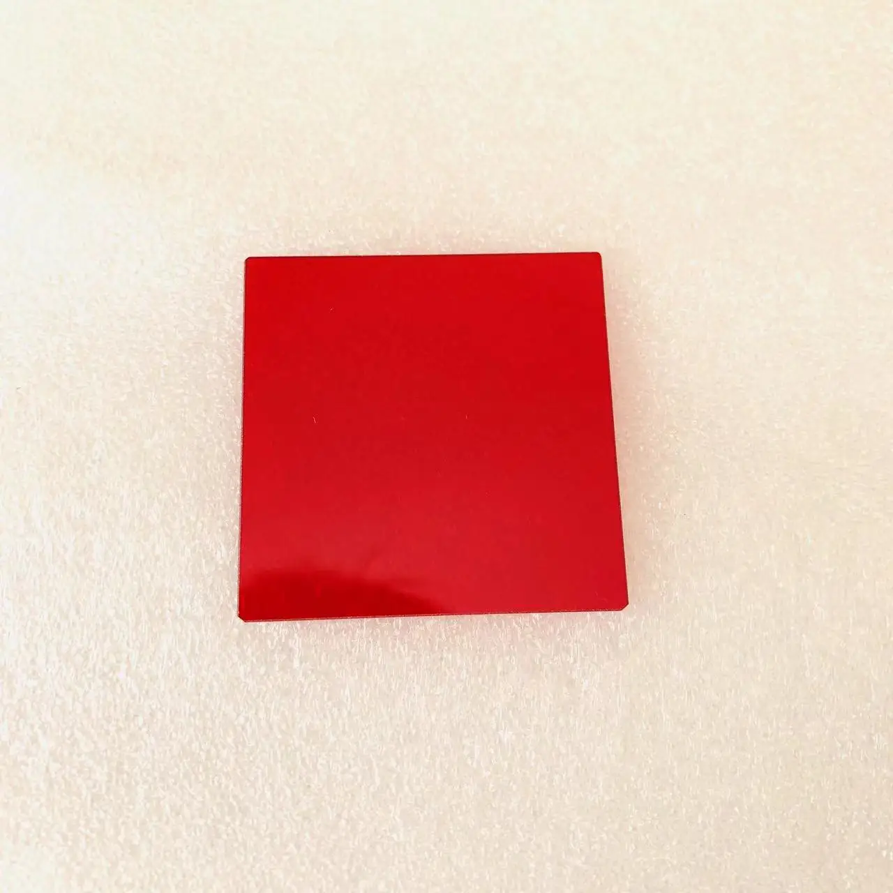 6Pcs Total Size 45x45x2mm Square Shape UV Cut Light Red 630nm IR Infrared Pass Filter Glass HB630 For Lamp