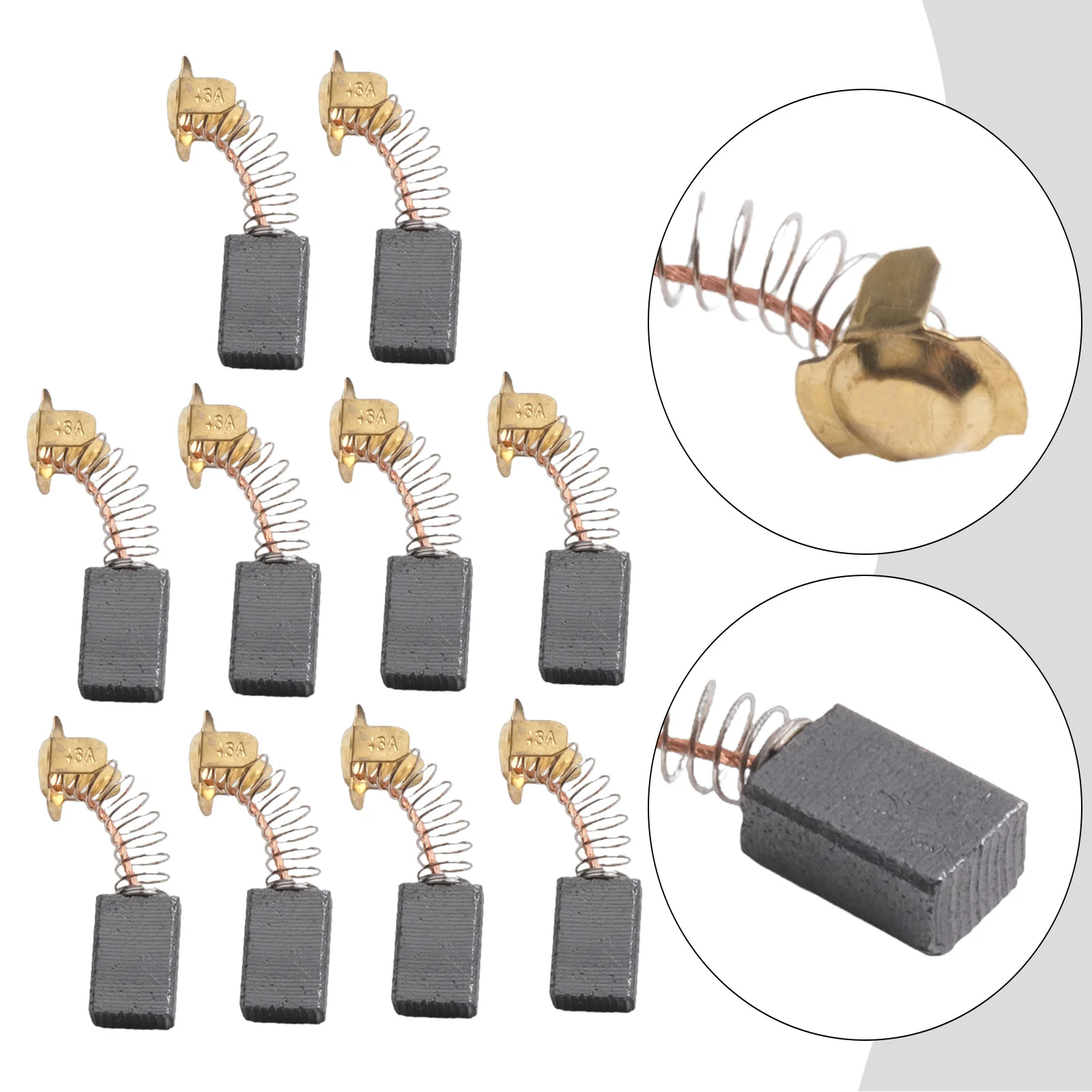 10 sztuk szczotek węglowych 17 X 11 X 7 mm 42 mm Szlifierka kątowa Szczotki węglowe Piły tnące do pił tarczowych do elektronarzędzi