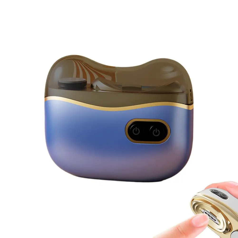 Elektrische automatische nagelknipper, 2-in-1 automatische vingernagelsnijder en polijstmolen voor baby- en senioren volwassenen, 2 snelheden en oplaadbaar