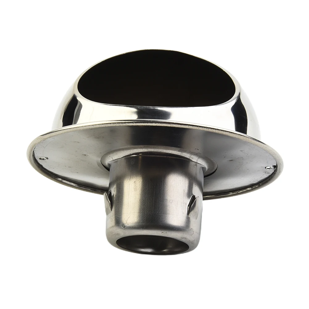 1 Pc Round Brushed Bull Nosed External Extractor Wall Vent Outlet Wall Ceiling Air Vent Ducting Ventilation Exhaust Grille Cover