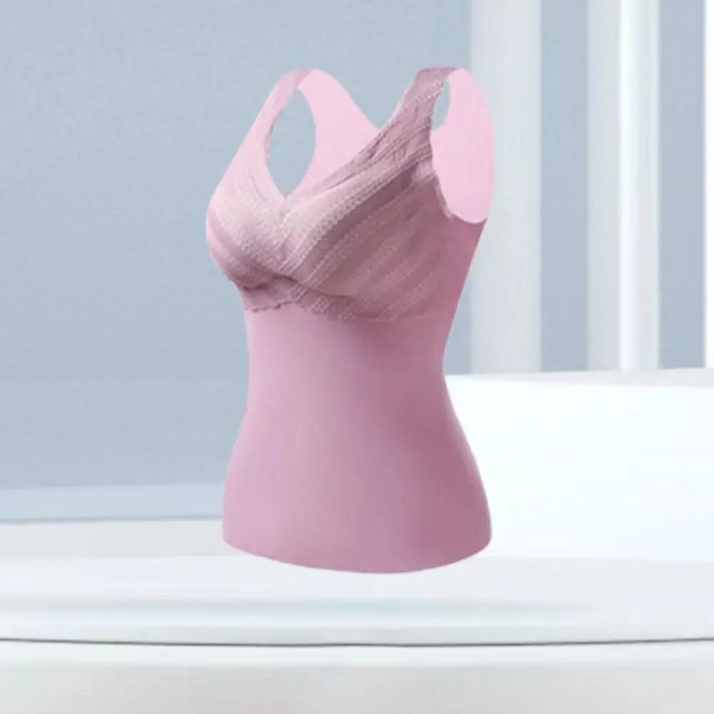 الشتاء الخريف النساء ملابس اخلية حرارية قاع قميص ملابس داخلية مرنة عالية مع وسادة سترة كبيرة الحجم سلس الملابس الداخلية